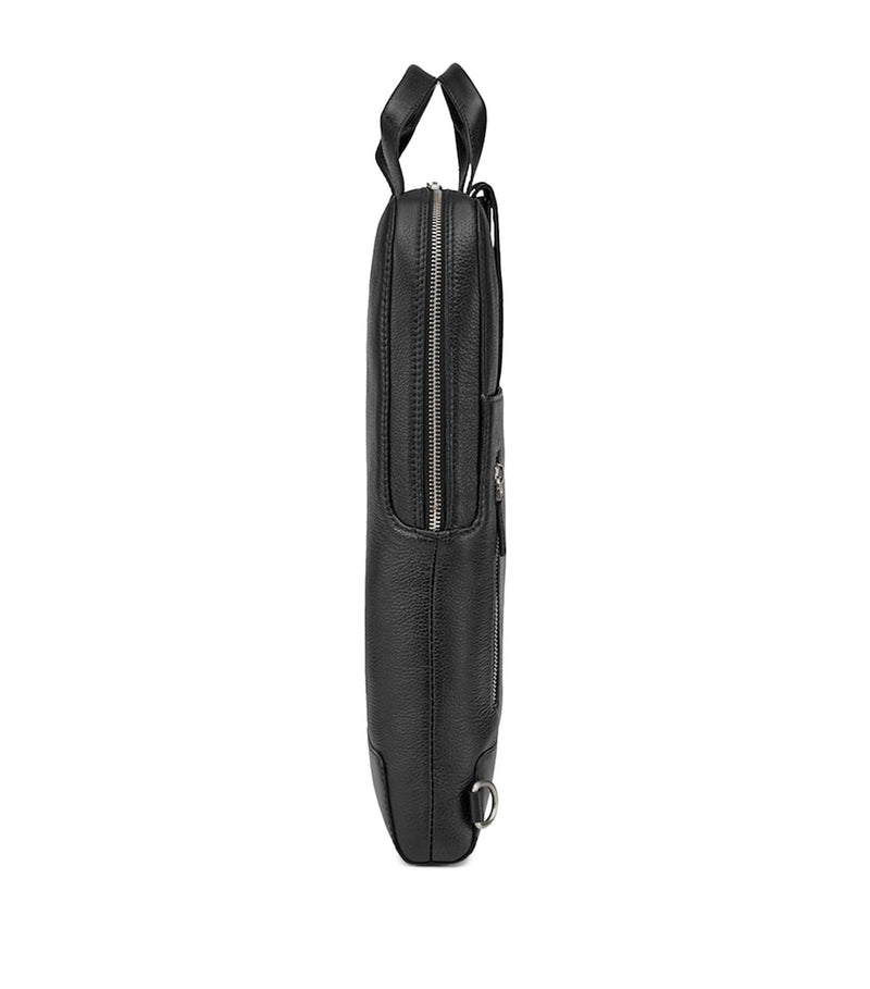 Moleskine leather laptop bag for 15-inch devices - British product