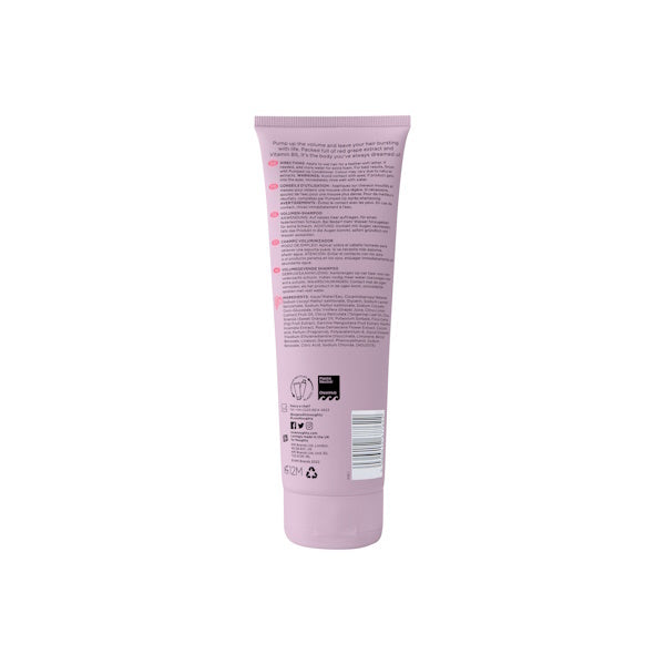 Noughty Pumped Up Volumising Shampoo 250ml, imported from the UK