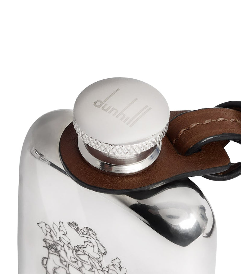 Dunhill mini flask with coat of arms engraving 45ml (British brand)