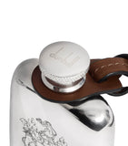 Dunhill mini flask with coat of arms engraving 45ml (British brand)