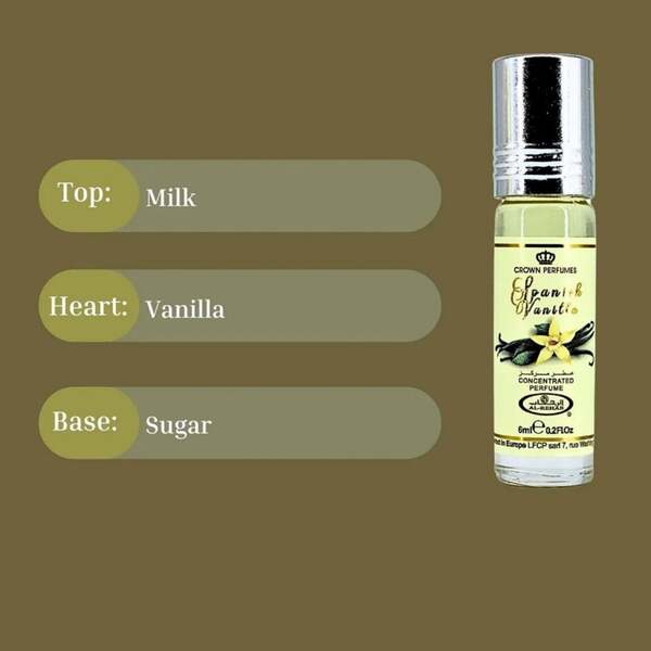 Al Rehab perfume oil Spanish Vanilla 6ml, UK version