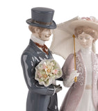 Lladró A Romantic Stroll porcelain figurine 33cm - British product