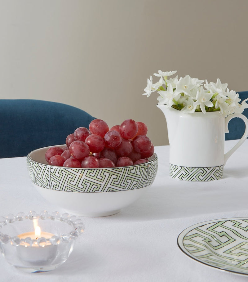 O.W. London maze geometric print breakfast bowl 15cm, imported from the UK