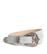 Harrods Eleventy Suede Texas-Buckle Belt- Buy online at McGrocer
