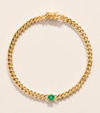 Anita Ko emerald chain bracelet 18kt yellow gold, UK version