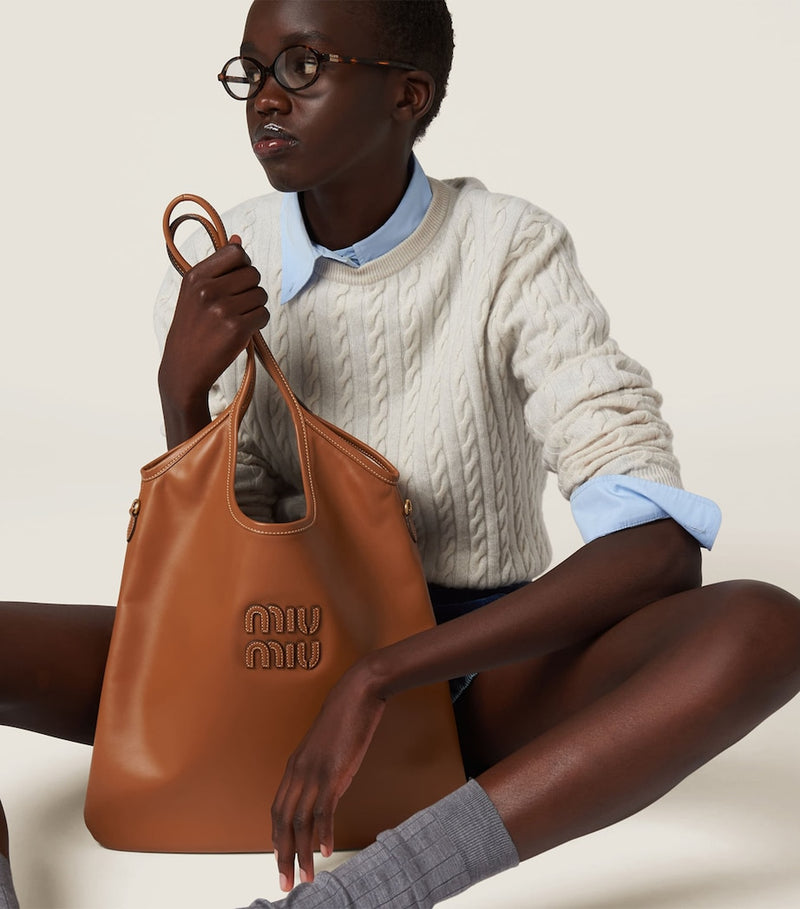 Miu Miu Ivy tote bag calf leather (British brand)