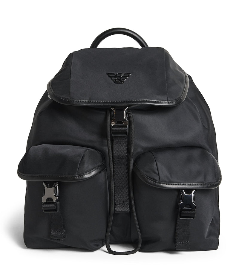 Emporio Armani Logo backpack with adjustable straps UK version
