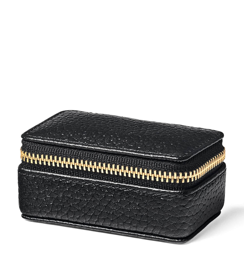 Aspinal of London small leather travel jewellery box - British product