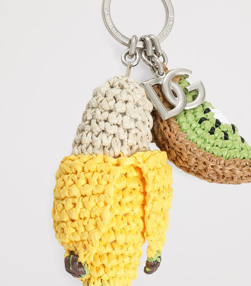 Dolce&Gabbana embellished fruit keyring silver-tone, UK version