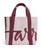 Harrods small logo tote bag recycled canvas, imported from the UK