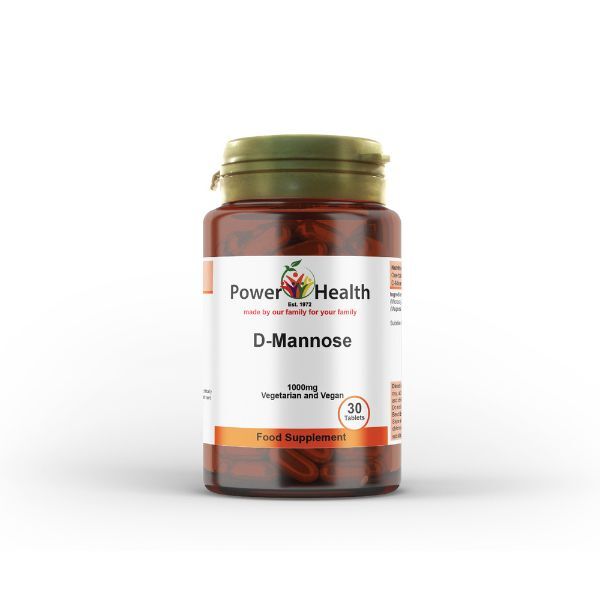 Power Health D-Mannose supplement 1000mg 30 tablets, UK version