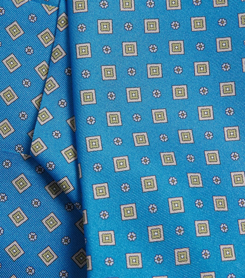 Eton silk jacquard tie floral design 8cm (British brand)