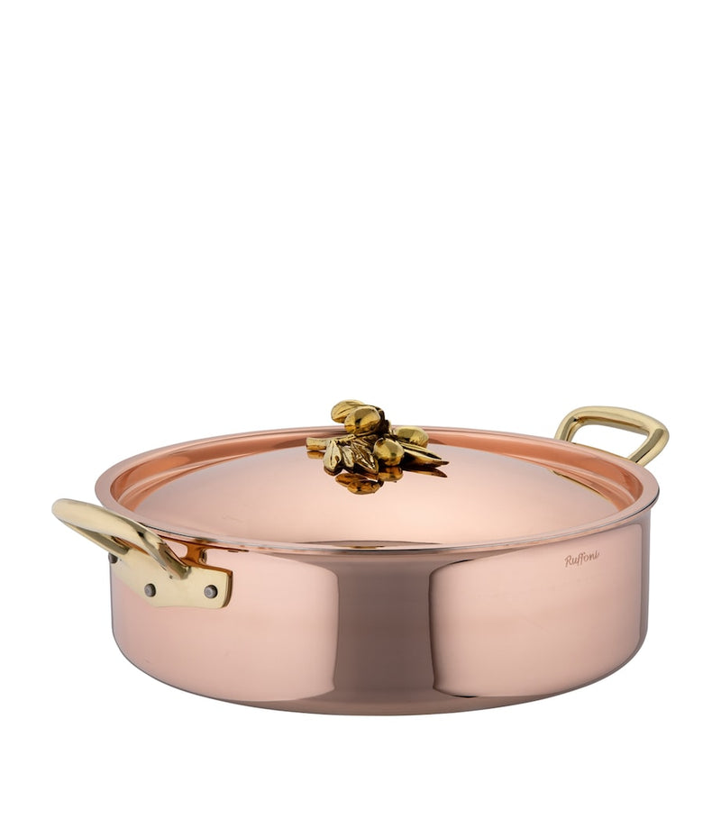 Ruffoni copper braiser with lid 30cm, imported from the UK