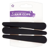 Superdrug Superdrug Black Sectioning Clips X3 Hair Styling- Buy online at McGrocer