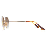 Ray-Ban RB1971 gold gradient oversized square women's sunglasses (British brand)