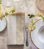 Le Jacquard Français linen napkin Évasion Céleste 58cm (British brand)
