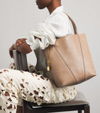 Chloé medium leather Spin tote bag, imported from the UK