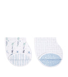 Aden + Anais burpy bibs set of 2 in muslin cotton (British brand)