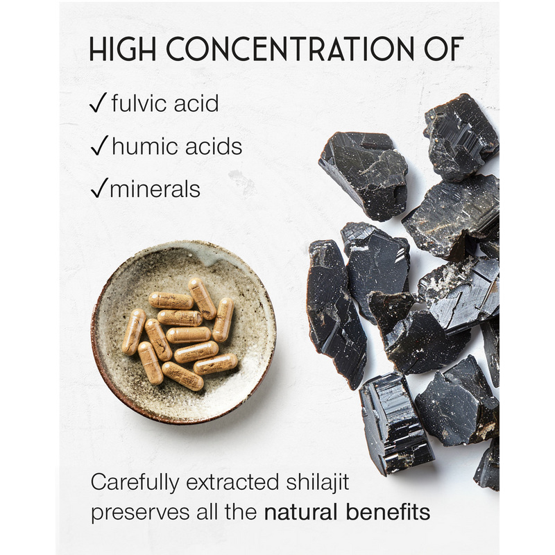 SuperSelf Himalayan shilajit supplement 60 capsules - British product