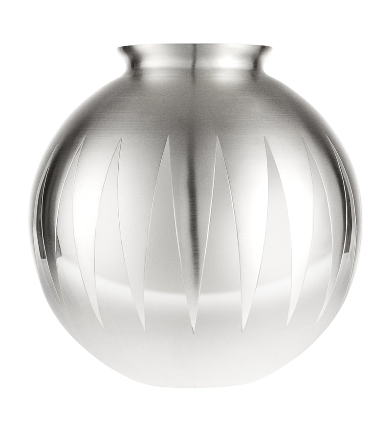 Christofle Dents-de-Loup sterling silver vase 33cm - British product