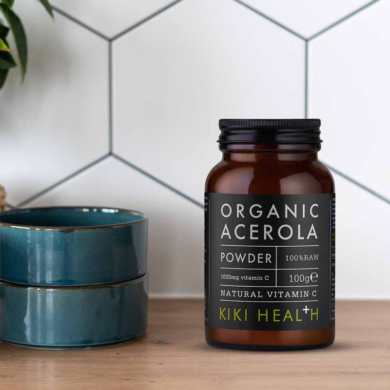 Organic acerola powder 100g vitamin C supplement (British brand)