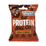 Holland & Barrett Ballsy Chocolate Chip Muffin Snack Balls High Fibre 6 Pack- Buy online at McGrocer