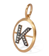 Harrods Annoushka Yellow Gold and Diamond Initial K Pendant- Buy online at McGrocer