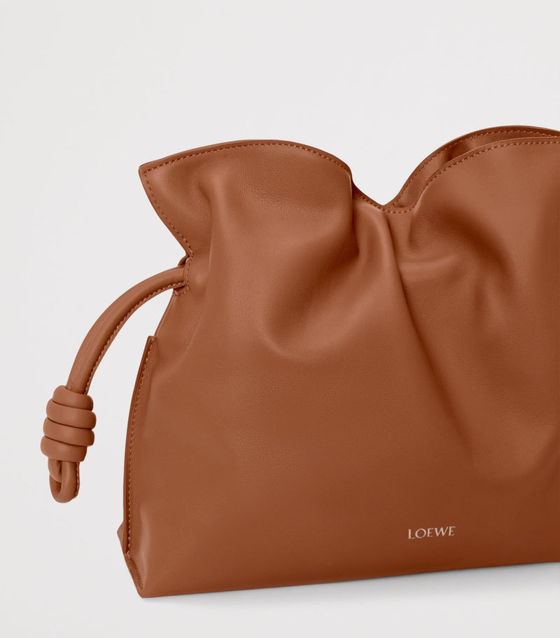 LOEWE medium leather flamenco clutch bag (British brand)