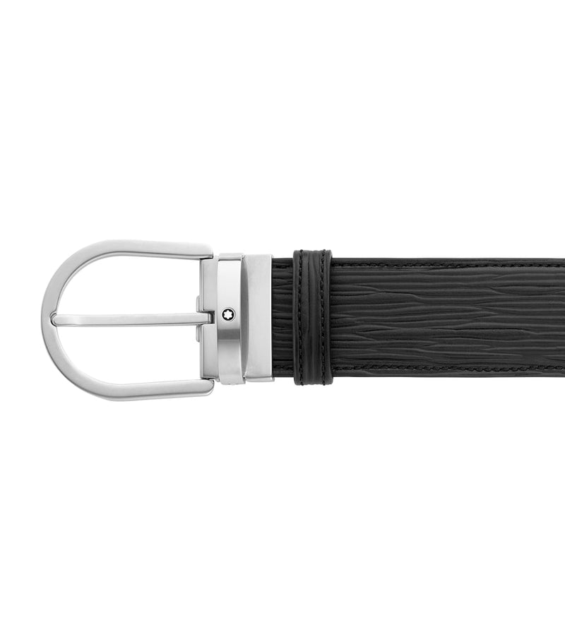 Montblanc Leather Horseshoe Belt, imported from the UK