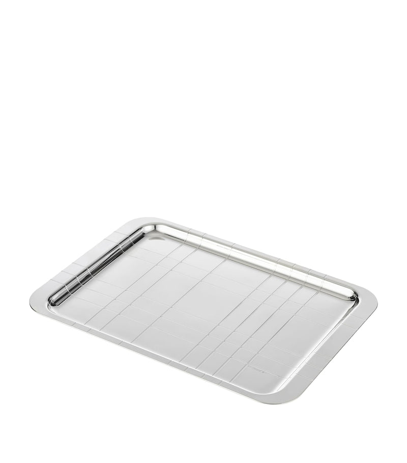 Christofle Silver-Plated Graphik Tray 30cm x 20cm - British product