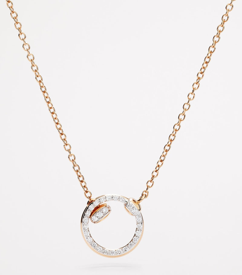 Pomellato Together necklace in rose gold and diamonds, imported from the UK