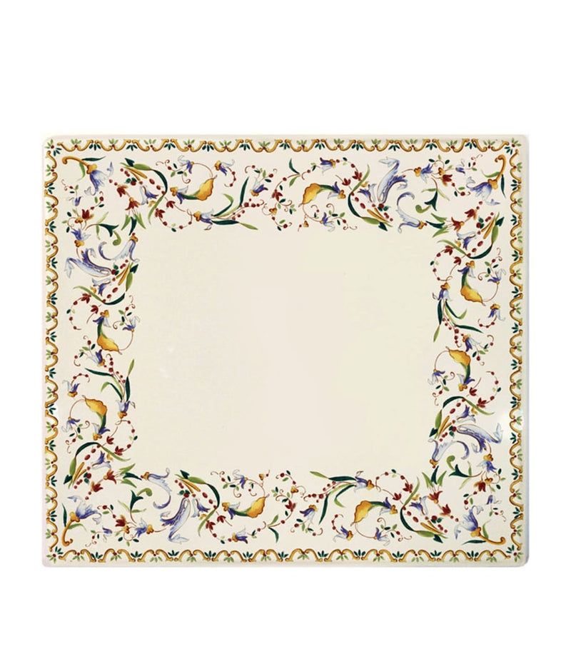 Gien Toscana square plate 29.5cm (British brand)