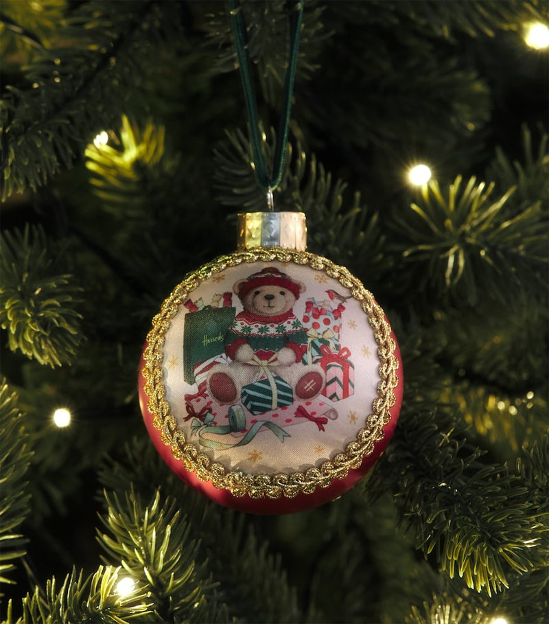 Harrods bear Christmas bauble - British product
