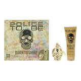 Superdrug Police To Be Born To Shine Men EDT 75ml + Body Wash 100ml Gift Set- Buy online at McGrocer