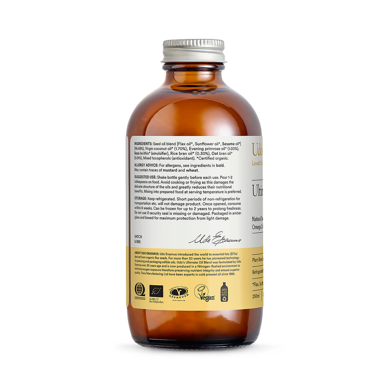 Udo's Choice organic omega 3-6-9 oil blend 250ml, UK version