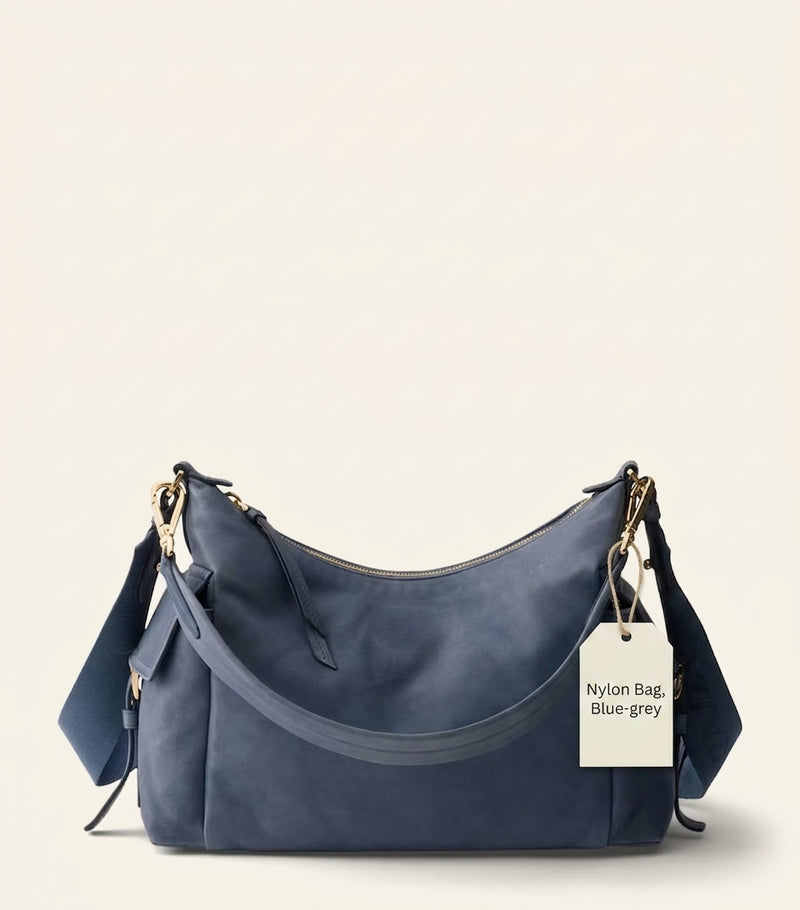 Prada large nappa leather explore shoulder bag, imported from the UK