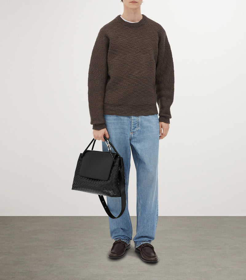 Bottega Veneta Andiamo messenger bag in calfskin with Intrecciato weave (British brand)