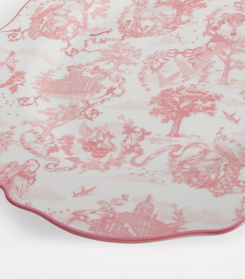 Harrods fine bone china toile dinner plate 27cm, UK version
