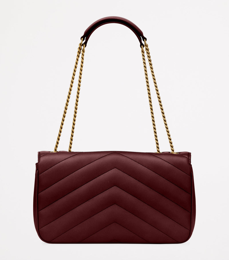 Saint Laurent Loulou shoulder bag matelassé leather, UK version