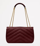 Saint Laurent Loulou shoulder bag matelassé leather, UK version