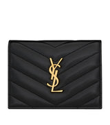 Harrods Saint Laurent Monogram Metalassé Bifold Wallet 9x11x2.5cm- Buy online at McGrocer