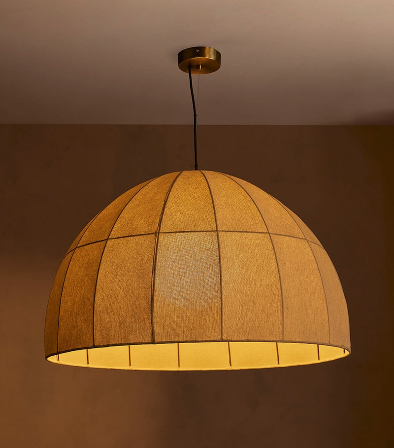 Soho Home Maris pendant light with linen shade - British product