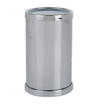 Zodiac Cylinder Chrome toothbrush holder (British brand)
