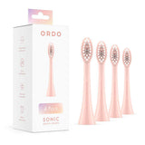 Ordo Sonic Brush Head Rose Gold 4pc, imported from the UK