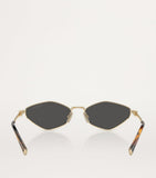 Miu Miu sunglasses MU 56ZS gold shine grey (British brand)