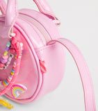 Billieblush faux leather pom-pom cross-body bag for children - British product