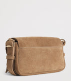 Sandro Paris small suede Le Mambo cross-body bag - British product