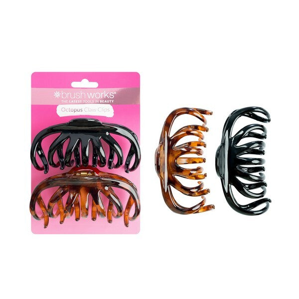 Brushworks Octopus claw clips 2 pack, imported from the UK