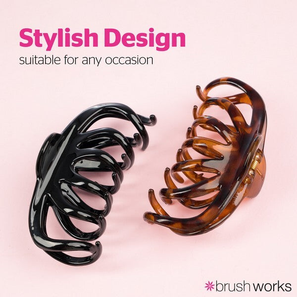 Brushworks Octopus claw clips 2 pack, imported from the UK