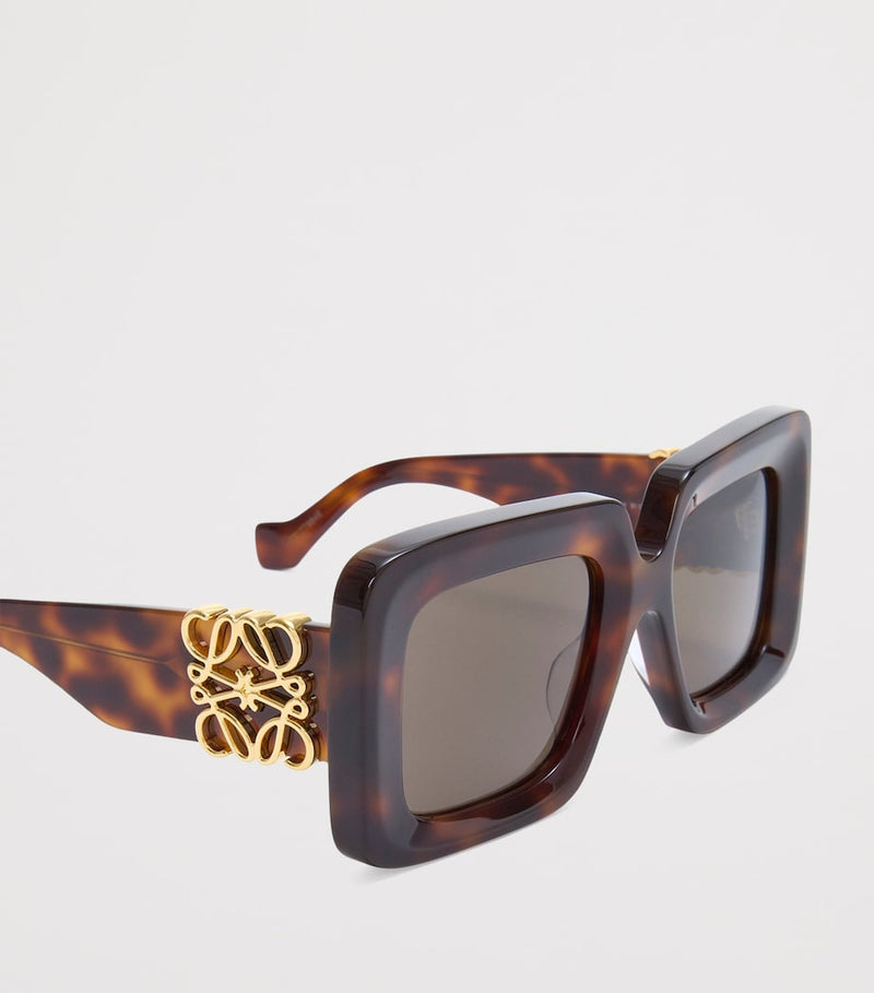 LOEWE Bevelled Square Sunglasses acetate frame, imported from the UK